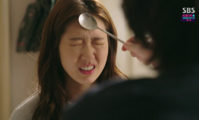 Hitting Forehead with Spoon